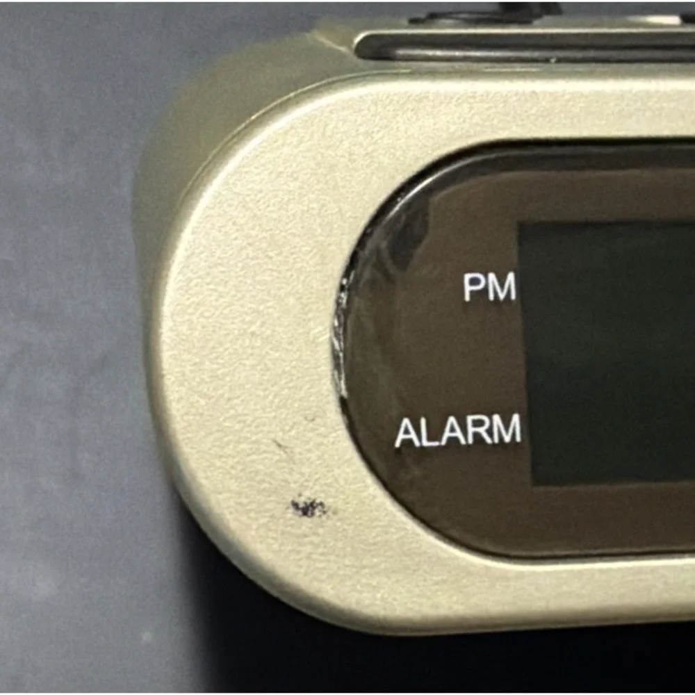 Vtg Advance Digital Alarm Clock Model 3038 Gold Tested Works Wired